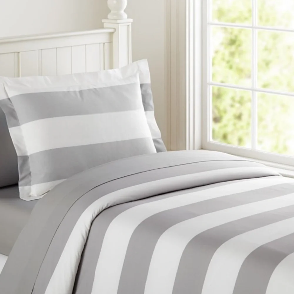 Pottery Barn Kids Rugby Stripe Duvet